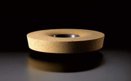 Gefäß, Mandel-/Olivenbaum-Asche, D 31 cm, H 7 cm